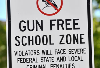 Gun-Free Zone Sign